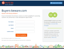 Tablet Screenshot of buyers-beware.com